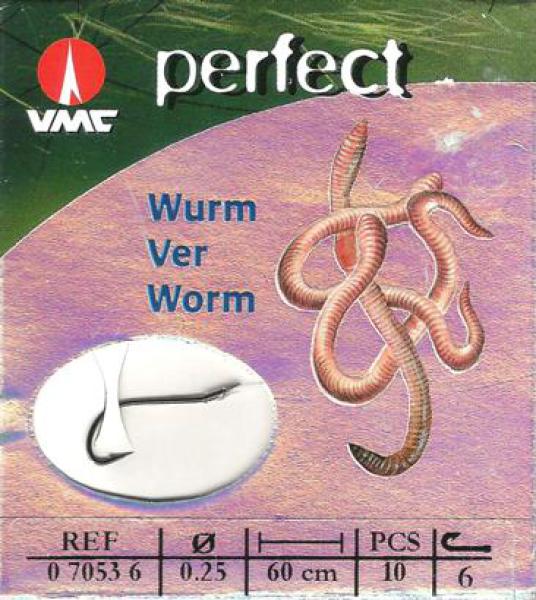 VMC Wurm-Haken gebunden